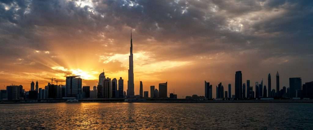 beautiful skyline of Dubai